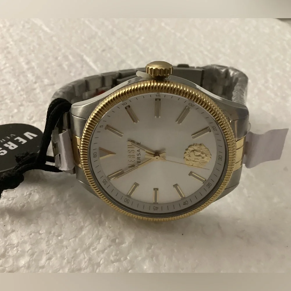 Versace Men's Colonne Two-Tone Stainless Steel Quartz Watch